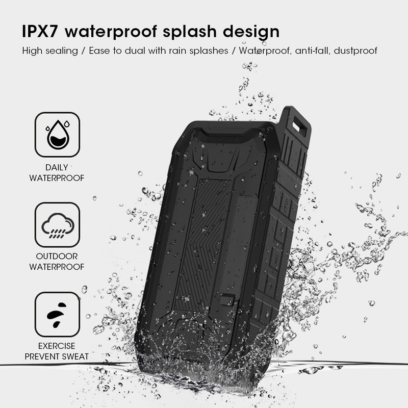 Portable X2 Wireless Bluetooth 5.0 Speaker Subwoofer Outdoor IPX7 Waterproof