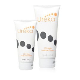 Ureka Foot Care Cream Duo Set Intensive Moisturising 2 Pack of Foot Creams (10% Urea 100ml Tube and 25% Urea 50 ml Tube