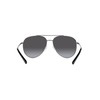 A|X ARMANI EXCHANGE Ax2043s Aviator Sunglasses, Shiny Gunmetal/Grey Gradient, 59