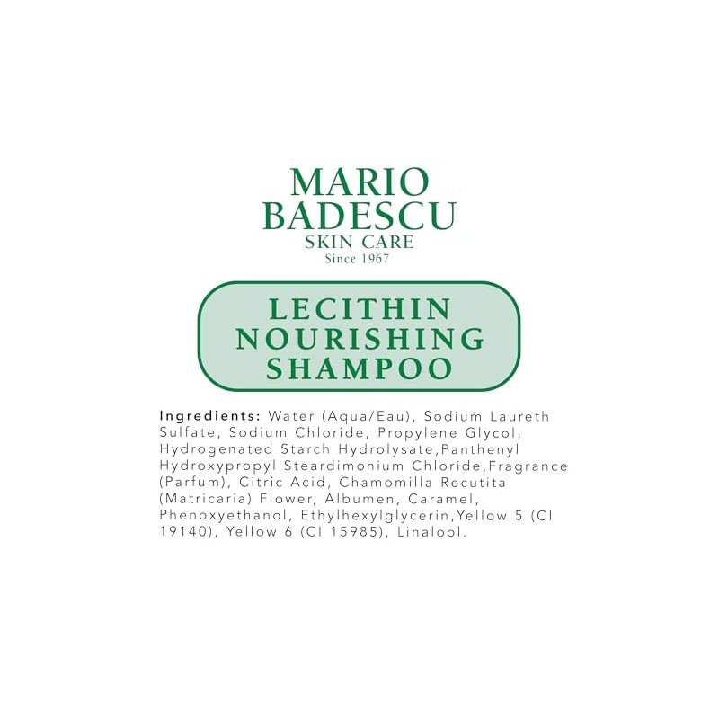 Mario Badescu Lecithin Nourishing Shampoo | Hydrating and Moisturizing Shampoo