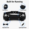 Running Waist Pack with 2 Water Bottles – Dual Pocket