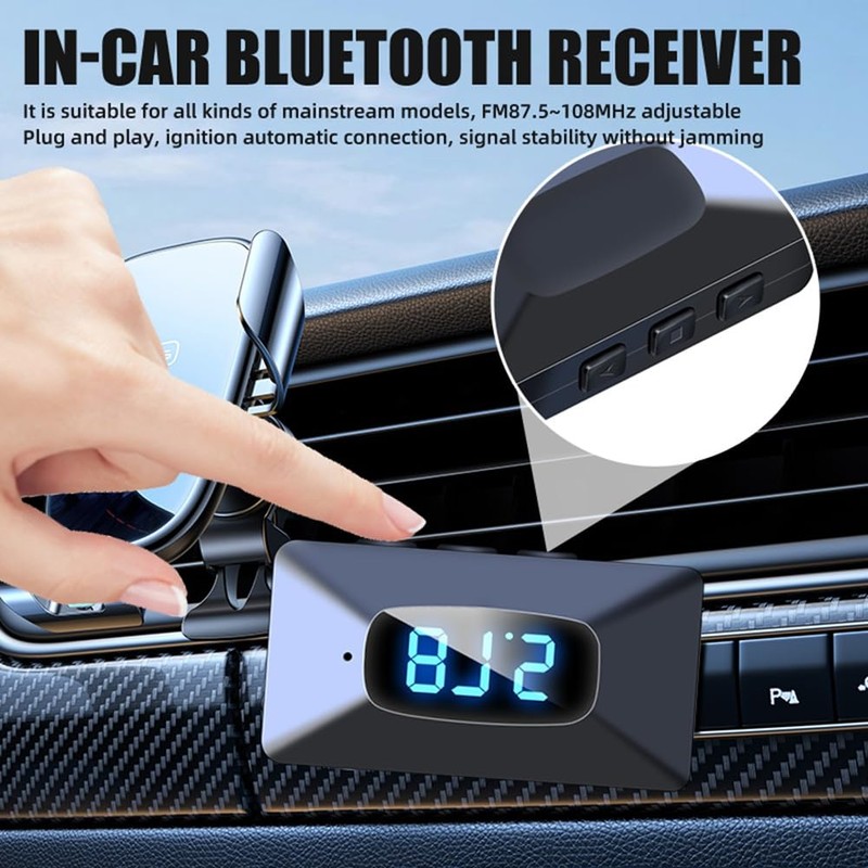 Peakloong T65 Mini USB Transmitter Receiver withLED Display Auto Wireless