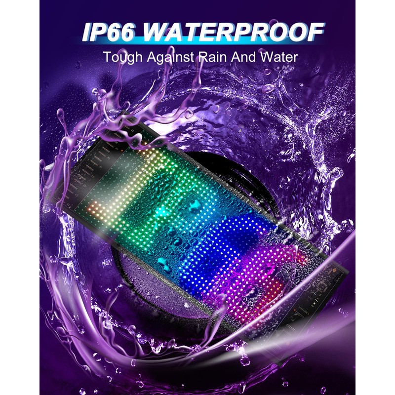 Devil Eyes Light Car Sign - 2PCS 15" X 4"