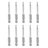 sourcing map 10Pcs SQ1 Square Head Screwdriver Bits 1/4 Inch