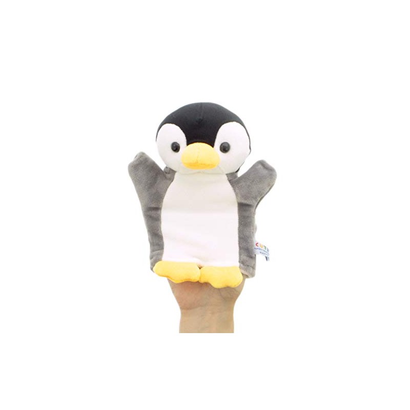 PUPPET COLLECTION MARINE Baby Penguin Hand Puppet, Black, Kids