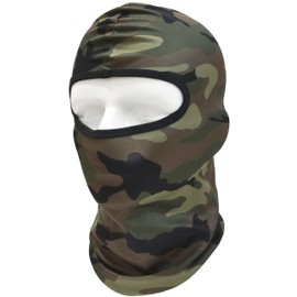 QDZ Type Balaclava, Army Balaclava, Tactical Face Mask, Camouflage, Full Face Mask, Cold Protection, Headwear, Helmet, Inner/ Military, Survival Games, Bicycles, BMX, Bikes, Outdoor (Woodland)