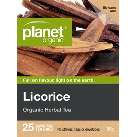 Planet Organic Licorice Herbal Tea 25 Tea Bags