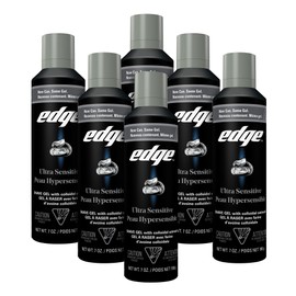 Edge Shave - Gel de afeitar, Ultra Sensitive, Pacquete 6