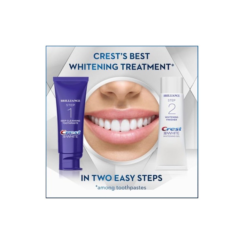Crest 3D White Brilliance Toothpaste and Whitening Gel System, 4.0oz