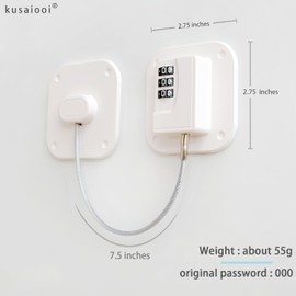 Fridge Lock Refrigerator Freezer Childproof Locks for Cabinets and Drawers Easy Install No Keys Needed Combo Lock Multifunctional Child Safety Cabinet Locks