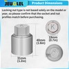 JEUCLEL Type K Wheel Locking Nut Key Compatible with Land
