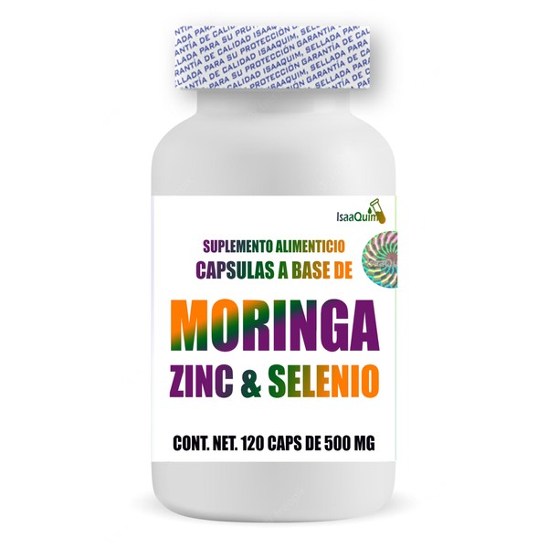 Moringa,Zinc & Selenio 120 capsulas de 500 mg