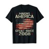 Mens Making America Great Since 2008 Vintage Gifts 12th Birthday