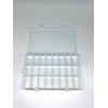 4 Pack 24 Grids Adjustable Clear Plastic Box Organizer Storage