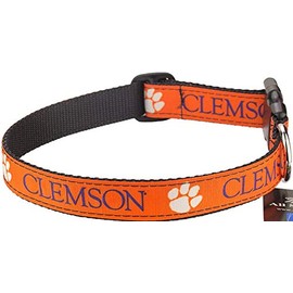 All Star Dogs Collegiate Dog Collar (Medium, Clemson Tigers)