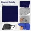 zavehony 40x40cm Golf Towel With Carabiner Clip,Golf Cleaning Towel (Navy/Black/Cold