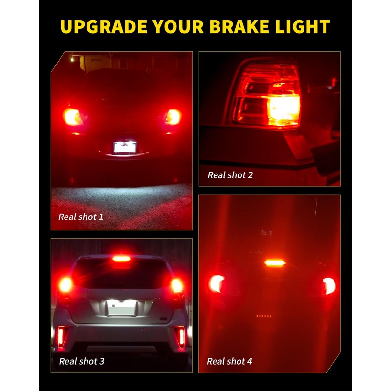 AUXLIGHT LED Strobe/Flash Brake Tail Light Bulbs 7443 7440 LED