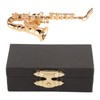 Musical Instrument Brooch, Brass Miniature Saxophone Brooch Pin Music Pins
