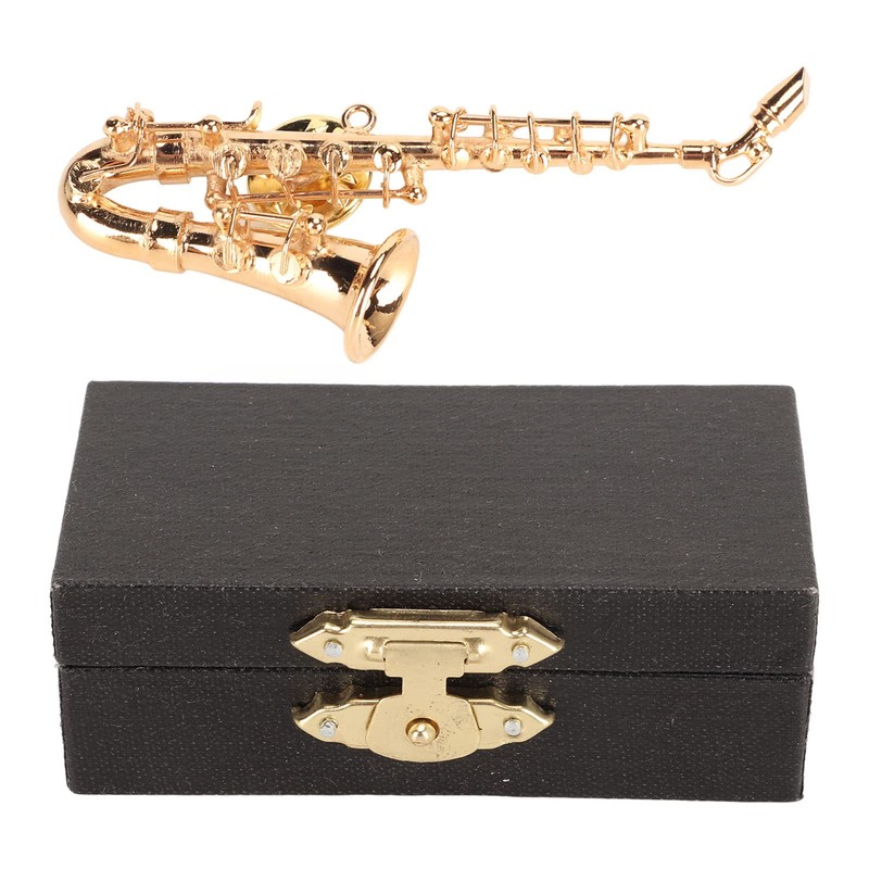 Musical Instrument Brooch, Brass Miniature Saxophone Brooch Pin Music Pins