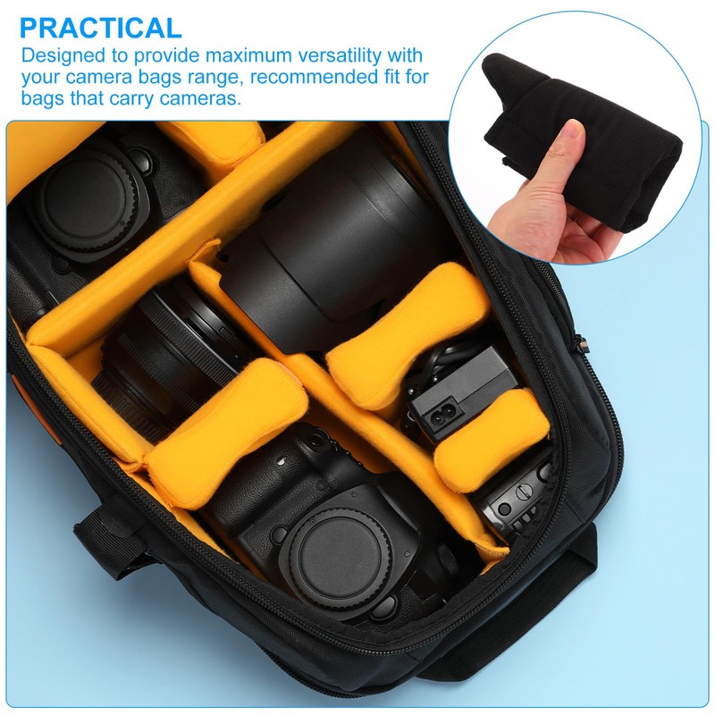 PATIKIL Camera Bag Divider, 4Pcs 6.5"x6.3"x0.55" Shockproof Camera Bag Inserts