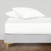 LINENWALAS Organic Vegan Bamboo Fitted Sheet with Pillowcase, Deep Pocket