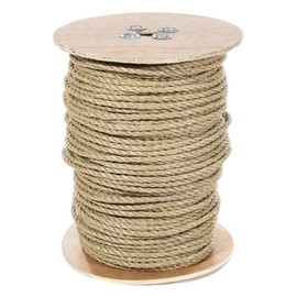 Rope & Cord | Pro-Manila Rope (UnManila) – 3 Strand Twisted Tan Cord – Diameter: 5/16" | 50 Feet