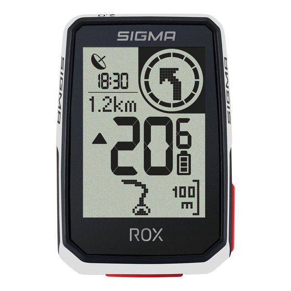 SIGMA SPORT ROX 2.0 Black Top Mount Set | Bike computer wireless GPS & navigation incl. OVERCLAMP BUTLER | Outdoor GPS navigation for pure riding pleasure