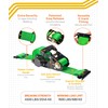 Strapinno E-Track Retractable Ratchet Tie-Down Straps - 2 in x