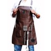MANDIL DELANTAL PARA PARRILLERO PIEL 100% GENUINA