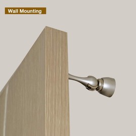 CG PLUS Magnetic Door Stop, Stainless Steel, Magnetic Door Catch, Door Holder, Door Stops, Wall Mounted, Floor Mounted, Door Banging Prevention (Large x 2pack, Brown)