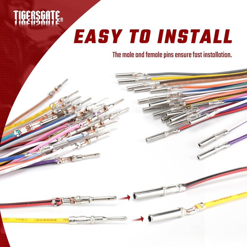 TIGERSGATE 14" & 16" Handlebar Switch Control Wires Extension Harness