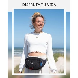 WATERFLY - Riñonera para correr con cinturón para correr para correr en maratón, correr, para correr, correr, entrenamiento, ejercicio, fitness, teléf