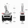 Gebildet Toggle Switch 10A/12VDC, 6A/24VDC, ON/OFF Rocker Switch, SPST 2-pin