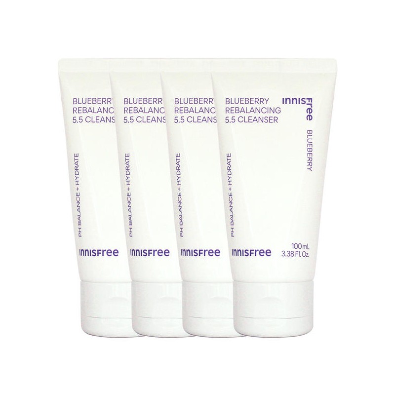 Innisfree 2/3/4개/이니스프리 블루베리 리밸런싱 5.5클렌저 100ml [블루베리 리밸런싱 5.5 클렌저