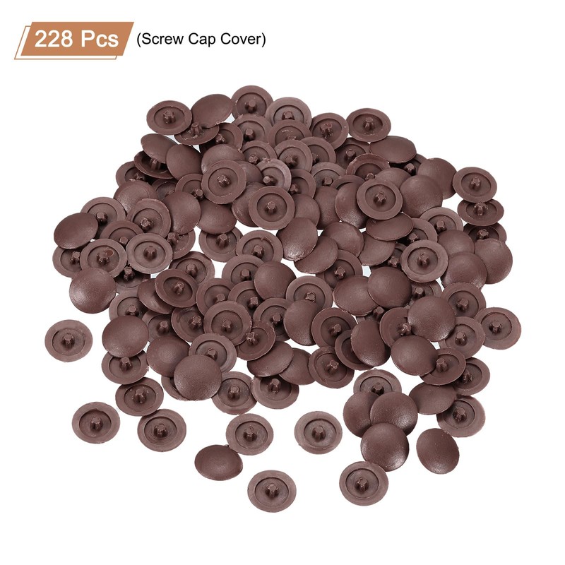 uxcell Screw Caps, 228Pcs 12mm - Plastic Self-Tapping Screw Cap