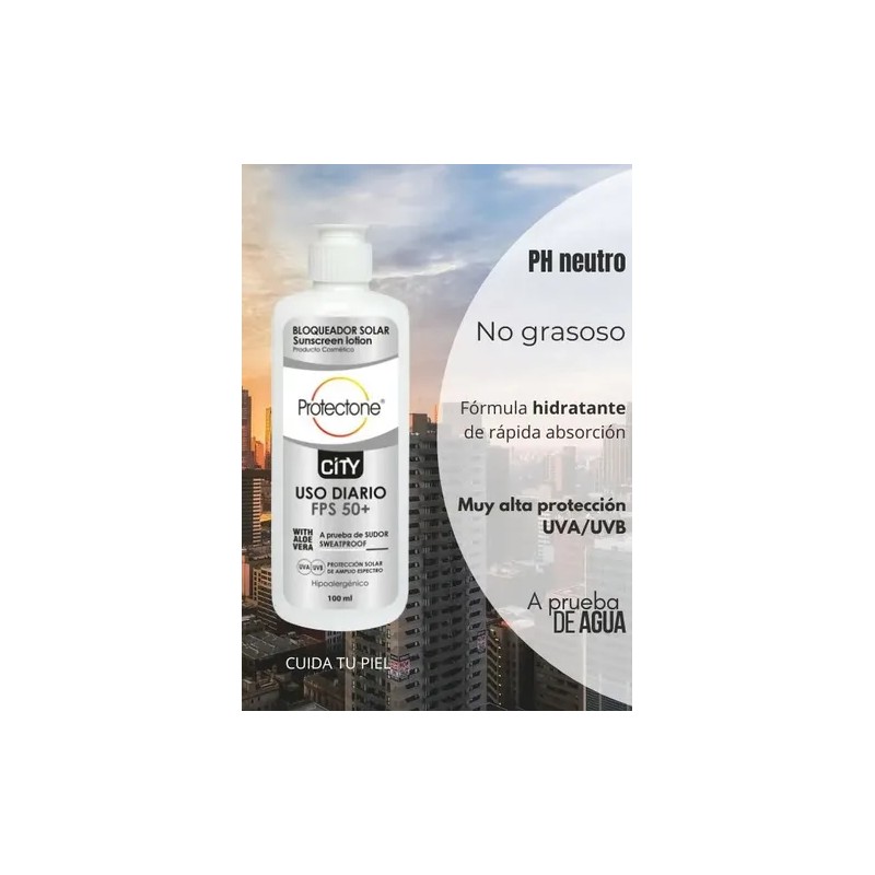 Bloqueador Solar Fps 50+ 100ml Aloe Vera Y Vit. E