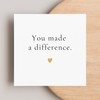 TEEMI You Made a Difference | Thank You Card for