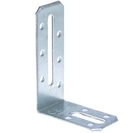 80mm x 55mm x 30mm Galvanised Steel Adjustable Angle Brackets L-Shape Corner Brace for Wood 2mm Thick Timber KRD3 (Pack of 1)
