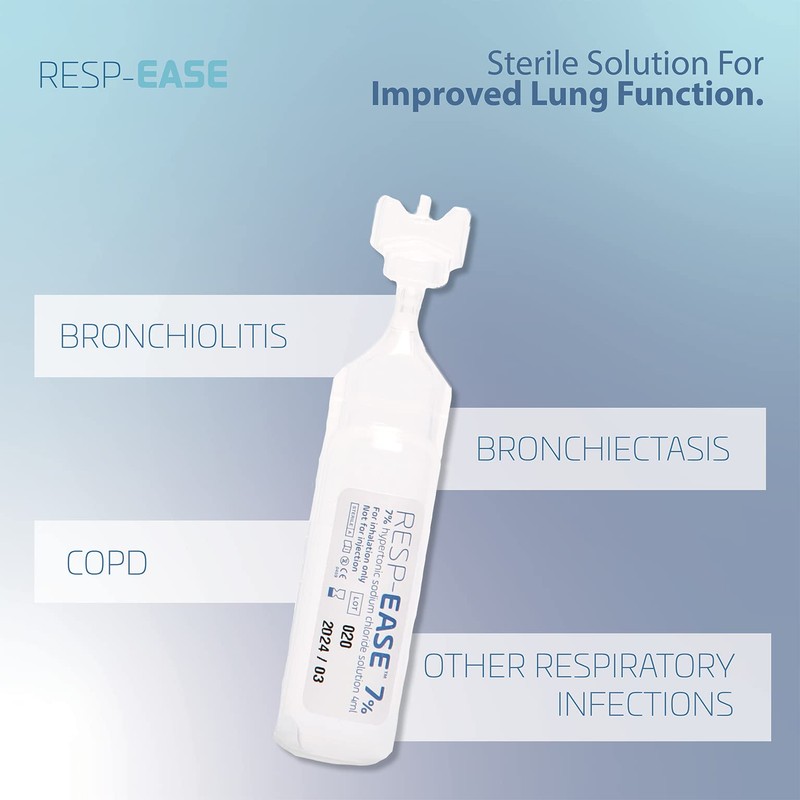 Resp-Ease 480ml 7% Sterile Hypertonic Saline Solution for Inhalation via