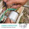 sourcing map CBB60 Running Capacitor, 4uF 450V 2 Wire Electric
