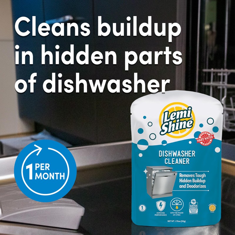 Lemi Shine Natural Dishwasher Cleaner - Hard Water Citric Acid