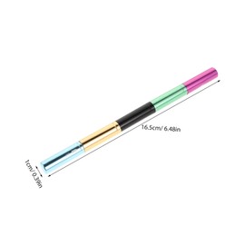 Baluue 1set Portable Travel Makeup Brush Set Four-one Multifunctional Brushes for Eyeshadow Eyebrow and Lip Makeup Stylish and Compact Cosmetic Tools for Women