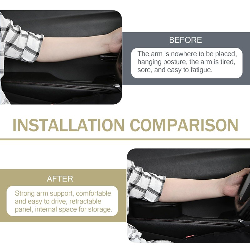 Merdege Door Elbow Support Rest Pillow, Car Armrest Booster Cushion,