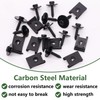 Bemaka 30Pcs M4.2 Automotive Body Bolt & U-Nut Clips Kit,