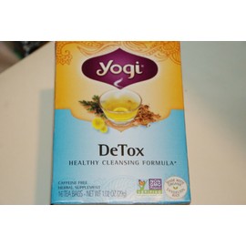 YOGI TEA DETOX, CAFFEINE FREE 16 bags x 1 box Healthy Cleansing Formula, NIB