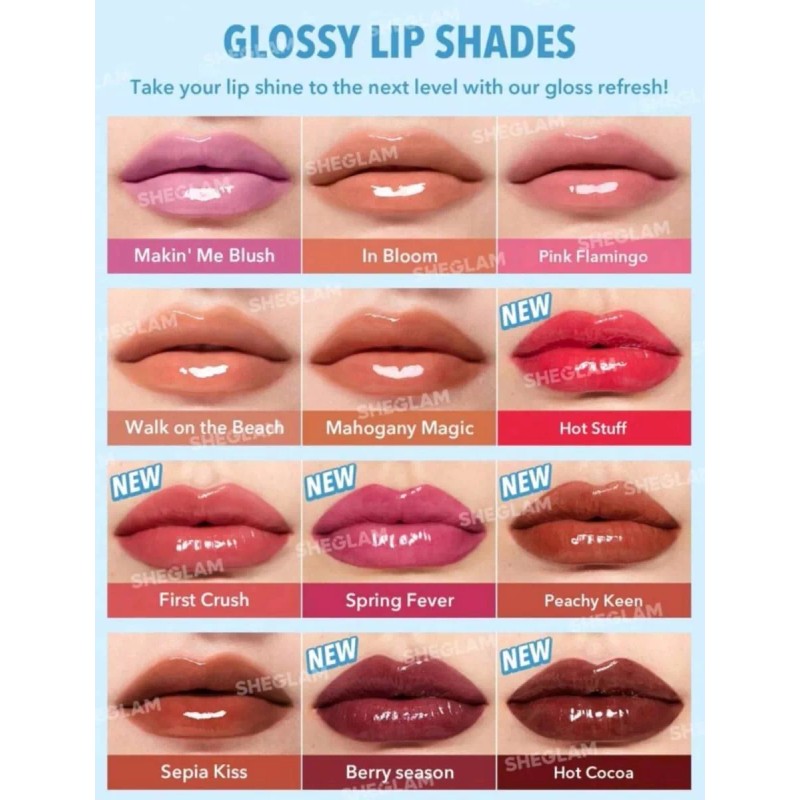 Sheglam Lip Gloss Set Pout-perfect - 12 Tonos Coleccion