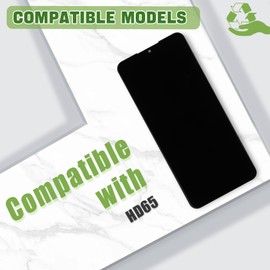 SWARK New LCD Display Replacement for Vortex HD65 Touch Screen Digitizer Assembly Replacement with Upgraded Repair Tools Kit-Black