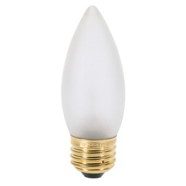 Satco S3234 120V Medium Base 25-Watt B11 Light Bulb, Frosted