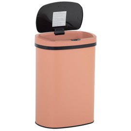 13 Gallon/50 L Kitchen Trash Can with Lid, Stainless Steel Garbage Can with Touch-Free Lid, Cute Trash Can Automatic Trash Can Bathroom Trash Can with Lid, Motion Sensor Trash Can Brushed Finish
