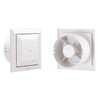 NASTA Indoor Ventilation Vent KS-8840PR3-SG Thermal Insulated Sealed Push Type